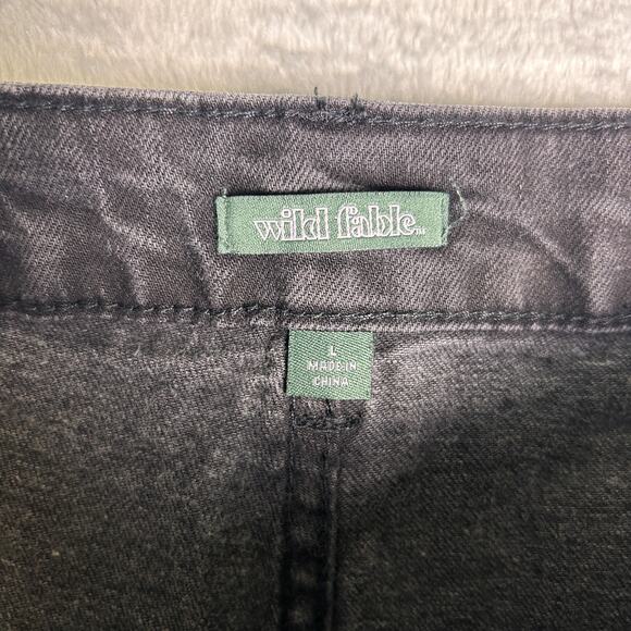 Wild Fable Micro Skort Womens L Black Studded Western Rodeo Festival Cowgirl - Picture 7 of 8